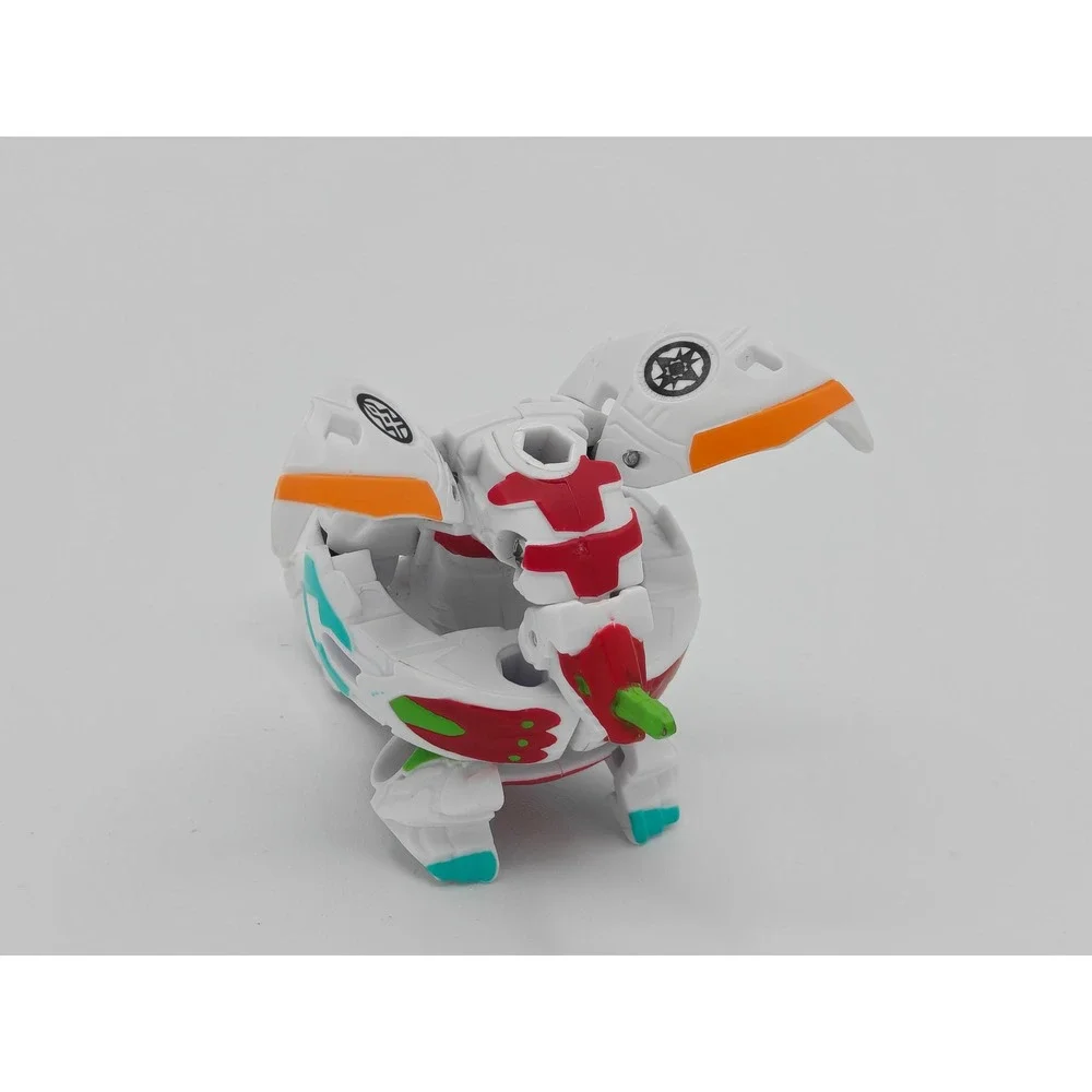 Bakugan Armored Alliance White Red Haos/Pyrus Dragonoid & Tretorous‎ Fusion B600